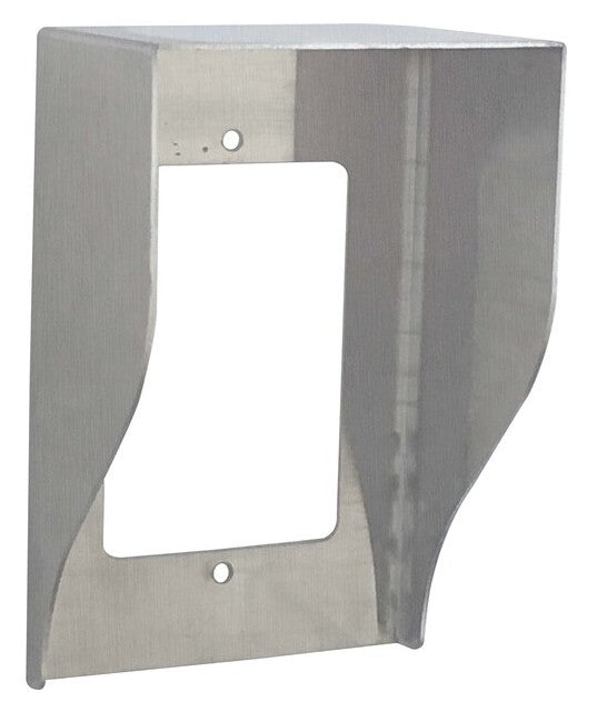 Camden Door Controls CM-RH-SG | Single Gang Rain Hood Stainless Steel for Flush Mount Switches