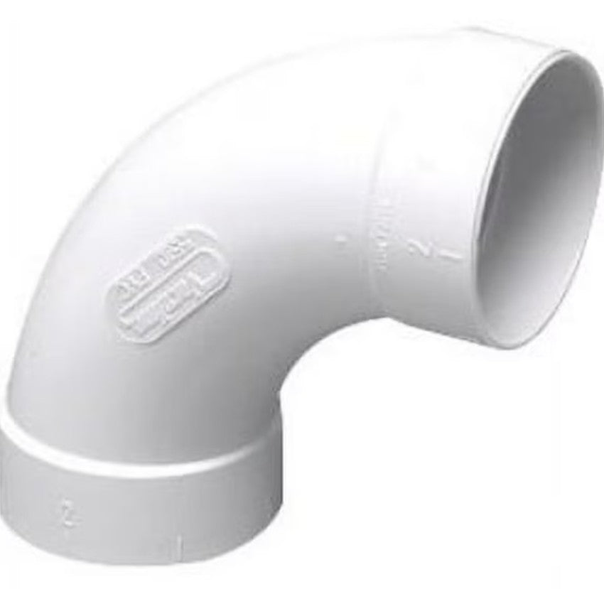 Canplas 765510W | Conduit Elbow, 90°, Socket x Socket, PVC