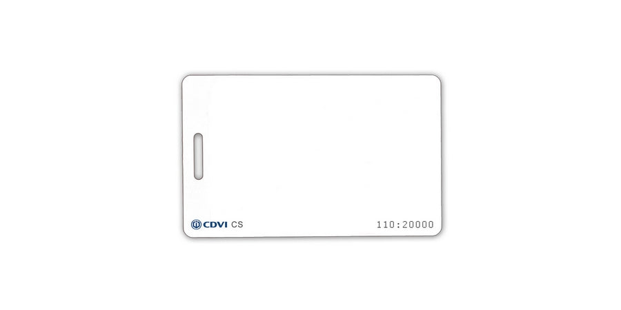 Cdvi Americas CSH25 | Clamshell Card, 125kHz, Proximity, Format 26-bit, White, Width 3.35 inch