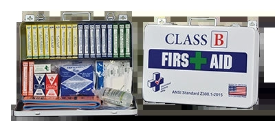 Certified Safety Mfg Inc K622-019 | First Aid Kit, Metal, ANSI B