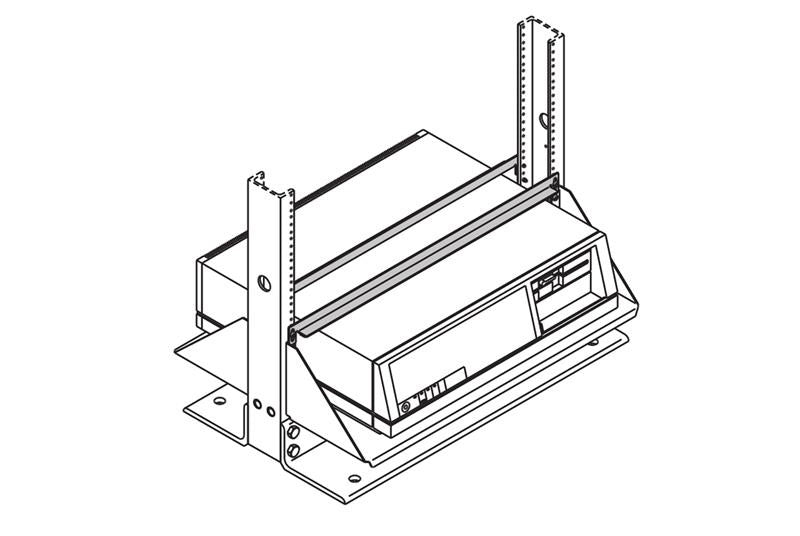 Chatsworth Products 11349-719 | Equipment Tie-Down Bracket; for use with desktop CPU on 19" Rack; Black