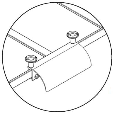 Chatsworth 12101-111 Runway Radius Dropstringer, Adjustable