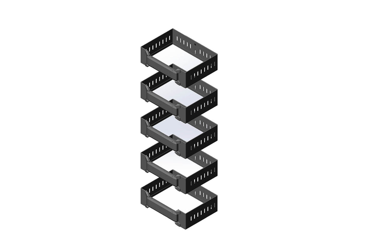 Chatsworth Products 32573-700 | Cable Ring Kit for Motive Single-Sided Vertical Cable Manager; 6"W (150 mm); Black; Pack of 5