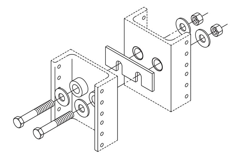 Chatsworth 40602-100 | Rack Line-Up Spacer Kit for Two-Post Racks