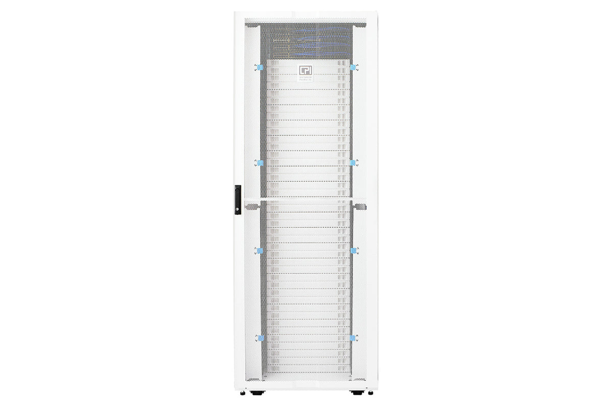 Chatsworth ZC45-A2000-E1 | Zetaframe Cabinet Withf/r Doors, W/o Sidepanels, Wht48u X 800mm X 1200mm