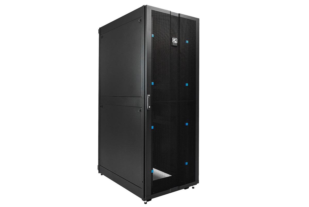 Chatsworth ZC45-A220B-71 | Zetaframe Cabinet Withf/r Doors, Side Panels, Black48u X 800mm X 1200mm