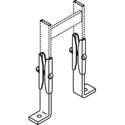 Chatsworth 11309-E01 | Cable Runway Foot Kit, 6"H, Glacier White