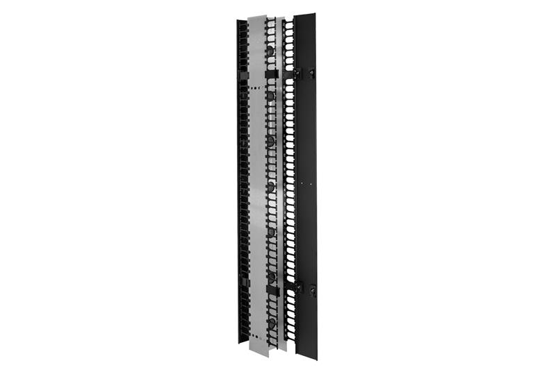 Chatsworth 30094-708 | MCS Master Cabling Section, 9'H (2.7 m) x 4.4"W (112 mm) x 16.15"D (410.2 mm), Double-Sided, Black
