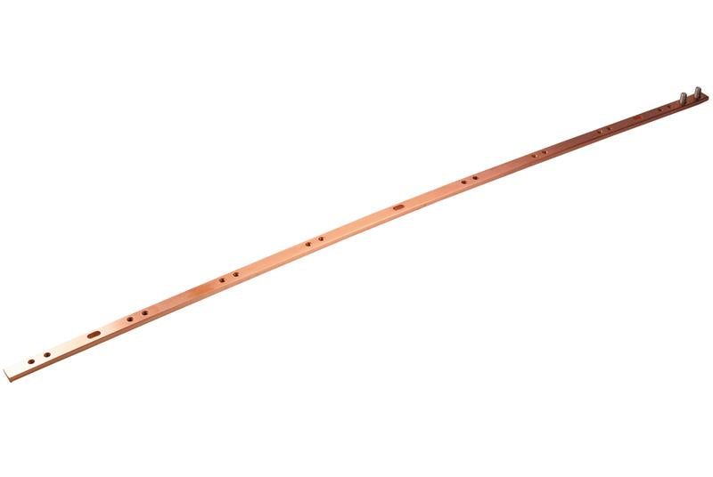 Chatsworth 40160-036 | Vertical Rack Bonding Busbar, 5/8"H x 1/4"W x 36"D (15.88 mm x 6.4 mm x 910 mm), Includes 8 Lugs