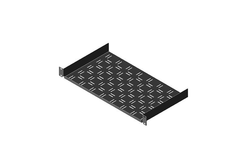 Chatsworth 40974-E19 | Rack-Mount Shelf, 1U x 19"W x 10"D (483 mm x 250 mm), 20 lb (9.1 kg) Capacity, Glacier White