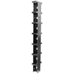 Chatsworth Products (Cpi) 11729-703 | Double-Sided Wide Vertical Cabling Section; 6"W X 7’H X 12.75"D; Black