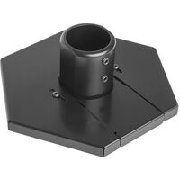 Chief Manufacturing CPA351 | Mounting Plate for Mounting Pole, Black