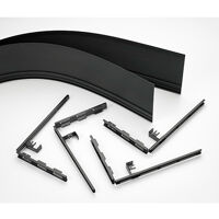 Chief Manufacturing CSACK06B | Side Cover Kit with ConnexSys Brackets - 6 Inch Brackets
