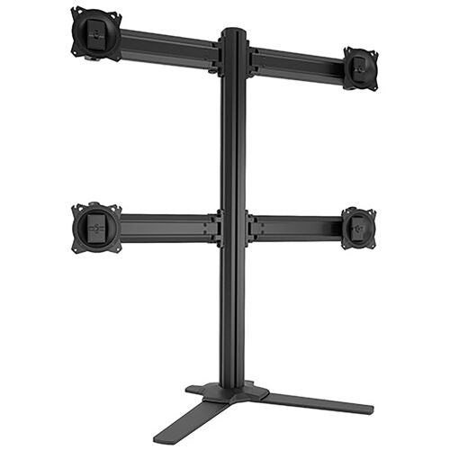 Chief Manufacturing K3F220B | Monitor Mount Array, Desk, Universal, Landscape/Portrait, 4-Monitor, Freestanding