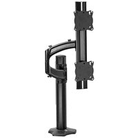 Chief Manufacturing K4G120B | Monitor Mount, Desk Mount, Adjustable, 1 x 2 Array, Grommet, Landscape, 16.2 Inch Extension