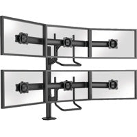 Chief Manufacturing K4G320B | Monitor Mount, Desk Mount, Adjustable, 3 x 2 Array, Grommet, Landscape/Portrait
