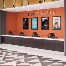 Chief Manufacturing LW47UBP | Impact on-Wall Kiosk - Portrait 47 Inch Black