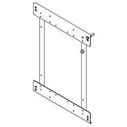 Chief Manufacturing PSB2642 | Flat Panel Interface Bracket, Custom, 19 Inch Width x 25.24 Inch Height, Black