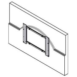 Chief Manufacturing PSB2643 | Flat Panel Interface Bracket, Custom, 28.4 Inch Width, Black