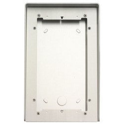 Comelit 31162 | Video Door Entry System Housing, 2-Module, 154 MM Width x 85 MM Depth x 242 MM Height, Natural Anodized Aluminum, With Rain Shield