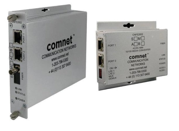 Comnet CNFE2002S1B | Standard Mount 10/100 Mbps DC-Only Media Converter