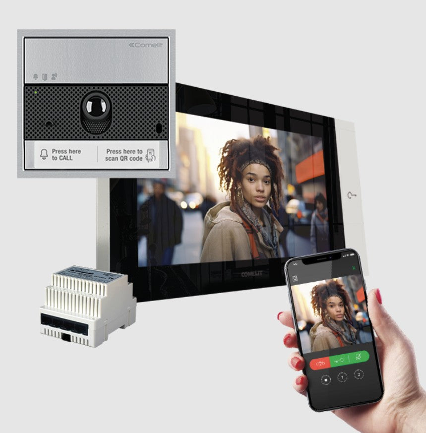 Comelit KVU8572 | 1-Way Kit with Ultra, 7 Top Door Entry Monitor, GW Slave
