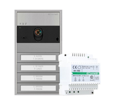 Comelit UMV4S | Ultra Video Surface Kits 2 Wire, 4 Button