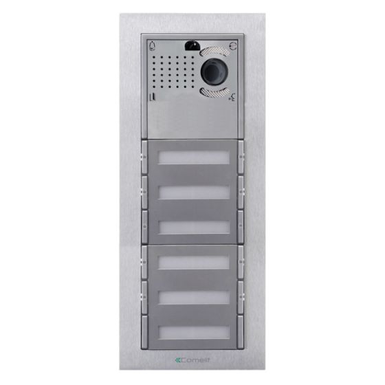 Comelit IMV10F | EZ-Pack A/V Entry Panel Kit (Flush) 10 Button iKall Metal For SimpleBus 2 Series