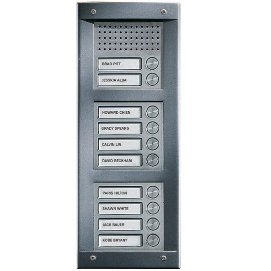 Comelit VA10F | EZ-Pack Audio Entry Panel Kit (Flush) 10 Button Vandalcom Series For SimpleBus