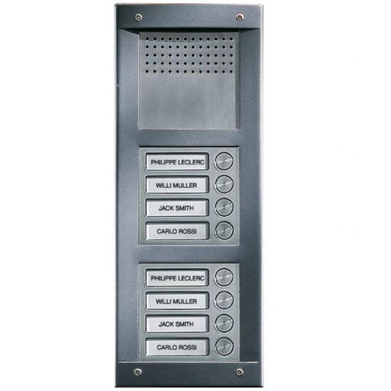 Comelit VA8F | EZ-Pack Audio Entry Panel Kit (Flush) 8 Button Vandalcom Series For SimpleBus