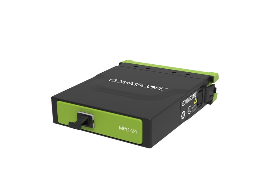 CommScope 760236121 | G2 ULL Multimode OM5 MPO-24 Distribution Module, 1x24F MPO Unpinned to 24F LC Lime Green, Method B Enhanced, Ipatch Ready