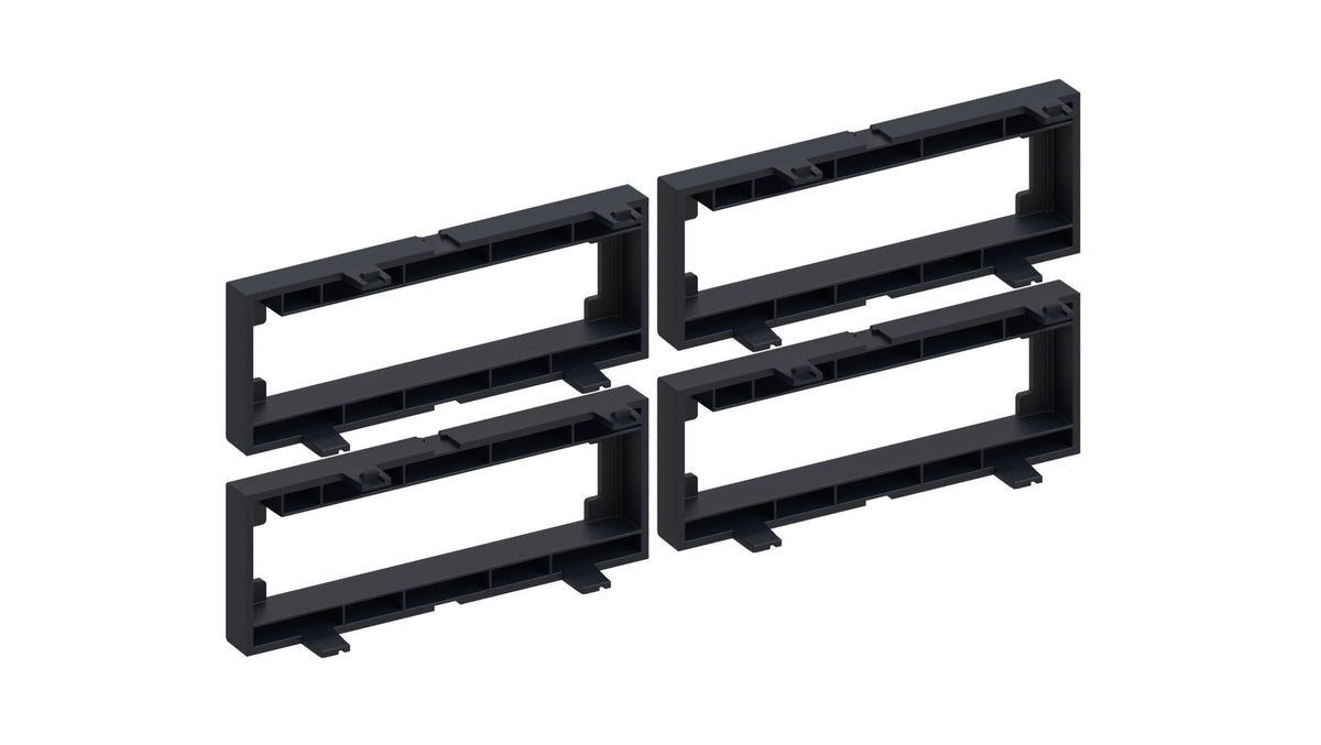 CommScope 760238659 | Module Adapter (4 pcs) for Fiber Adapters, Black