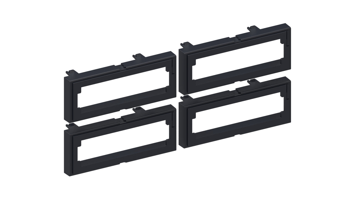 CommScope 760238659 | Module Adapter (4 pcs) for Fiber Adapters, Black