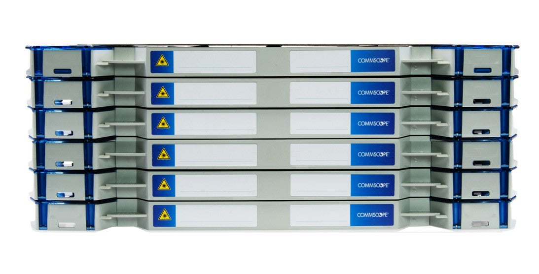 CommScope 760242087 | Fact NG4 Fiber Chassis, Gray with 12 Unloaded Trays, 6E High