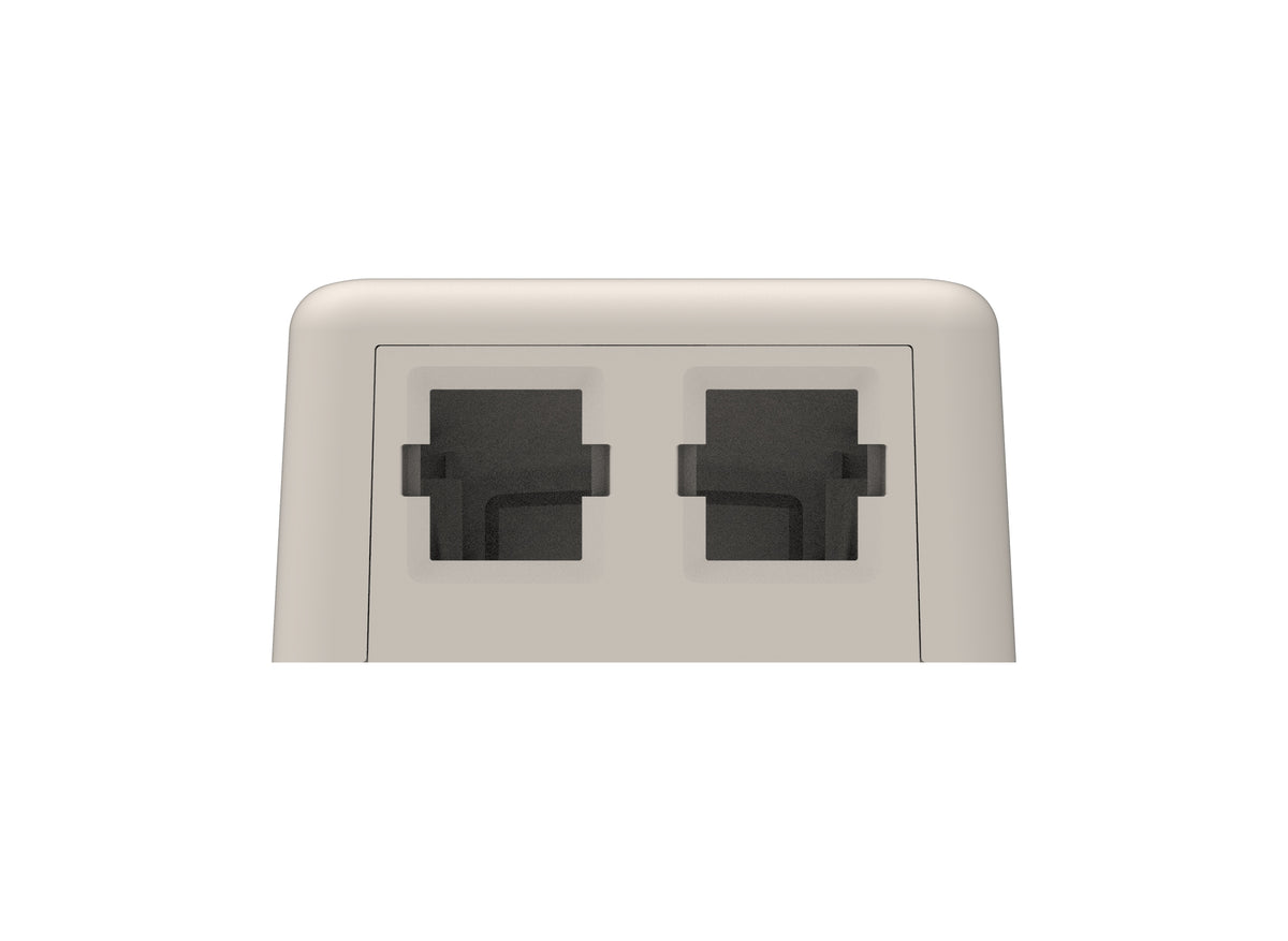 CommScope 760254557 | Surface Mount Box, plenum, universal, two ports, light almond