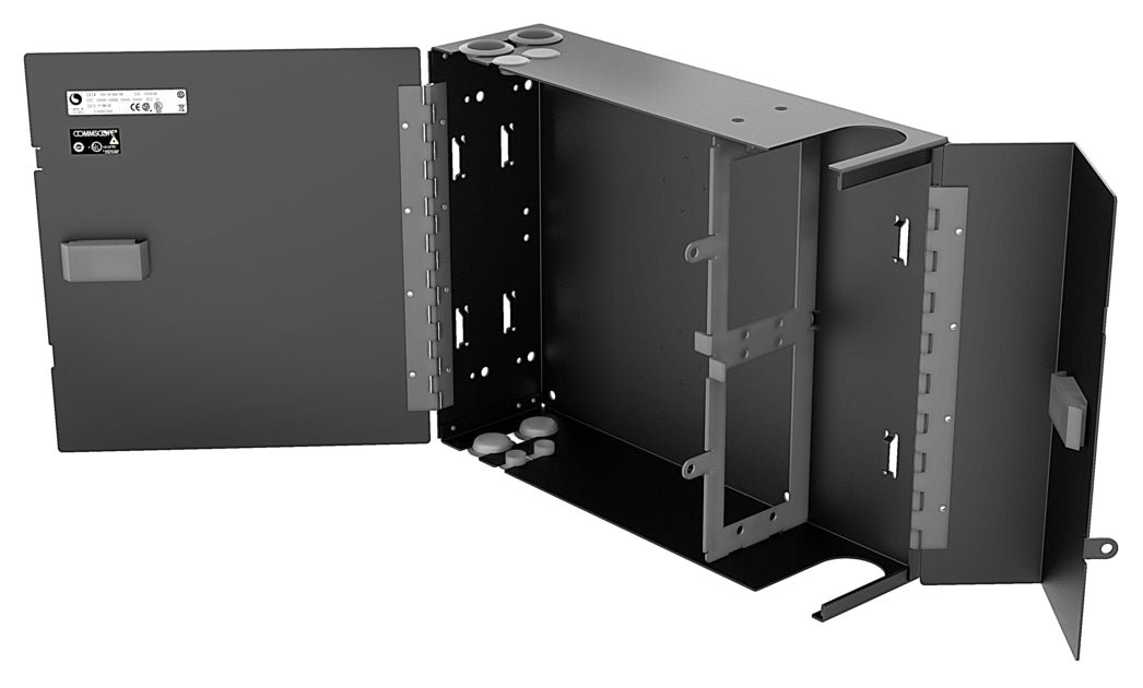 CommScope 760248906 | Wall Mount Building Enclosure Configured for Four Lgx/1000 Style Modules, Splice Cassettes or Adapter Packs