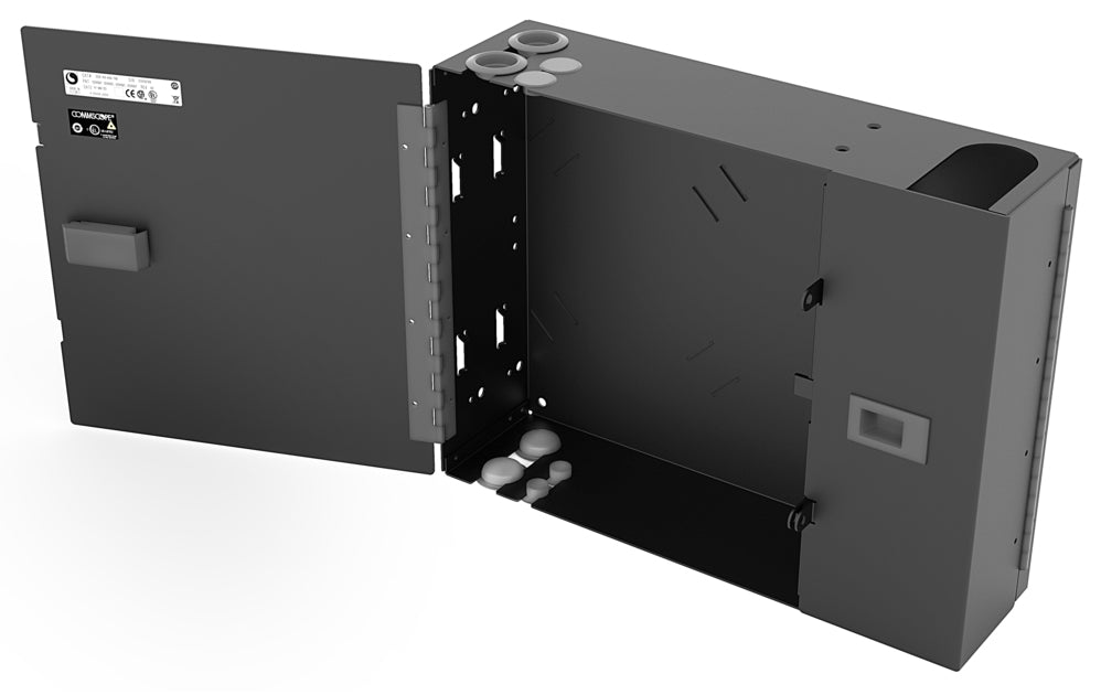 CommScope 760248906 | Wall Mount Building Enclosure Configured for Four Lgx/1000 Style Modules, Splice Cassettes or Adapter Packs