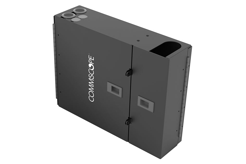 CommScope 760248906 | Wall Mount Building Enclosure Configured for Four Lgx/1000 Style Modules, Splice Cassettes or Adapter Packs