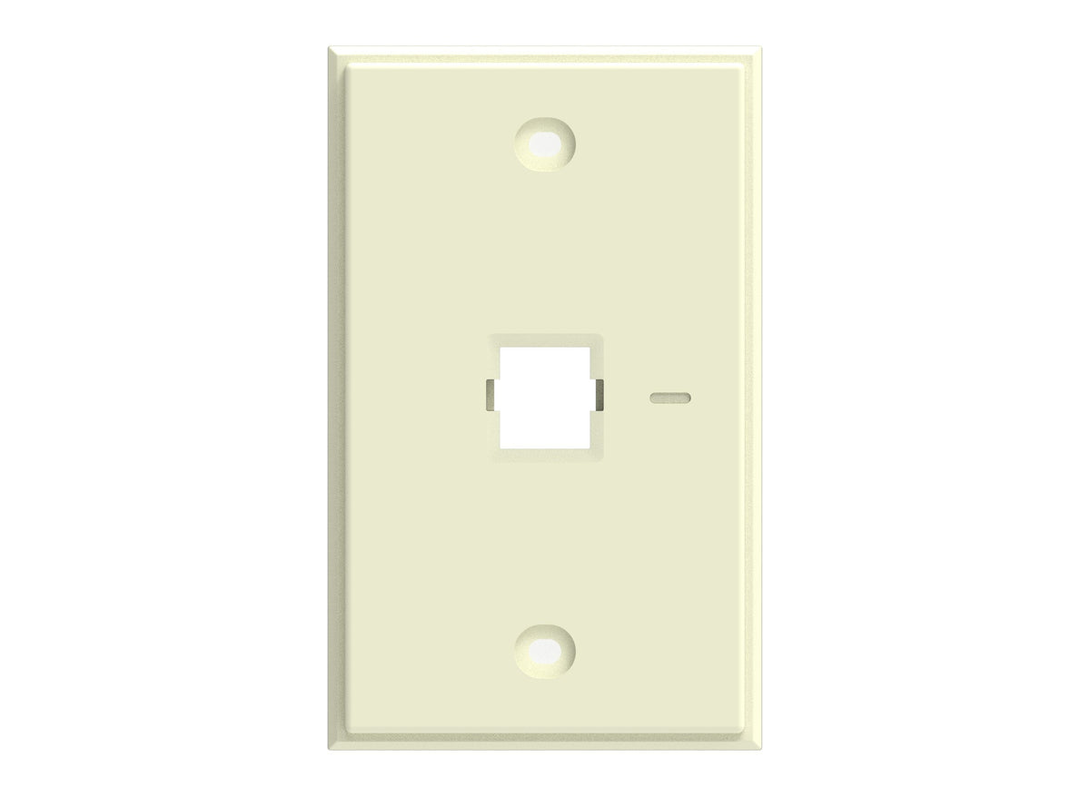 CommScope 760249172 | Faceplate Kit, No-Label, 1 Gang, 1 Port, Electric Ivory