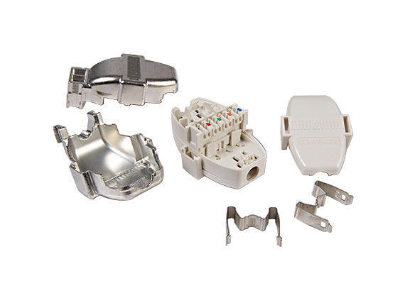 CommScope 760250028 | Shielded Ceiling Connector Assembly (CCA) without cordage, Silver (5 ea/pkg)