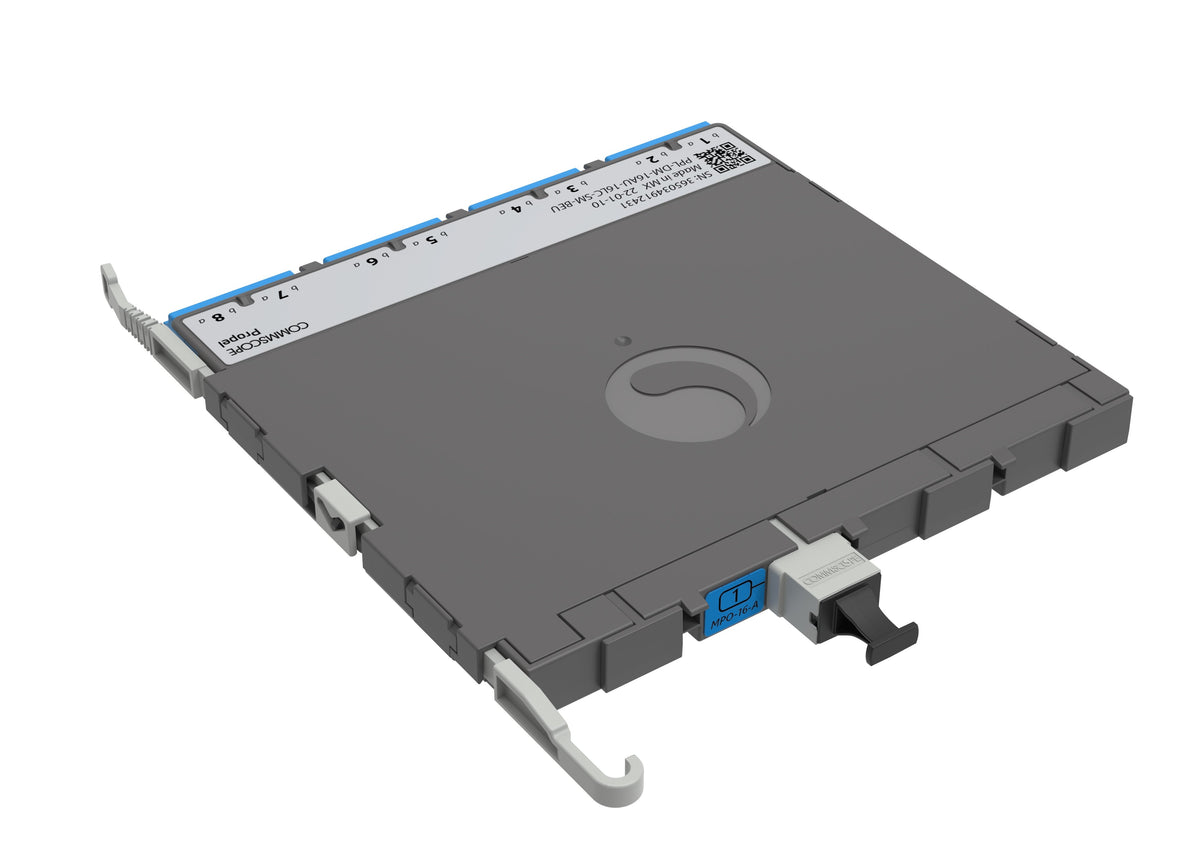 CommScope 760252352 | Propel ULL Singlemode MPO-16 Distribution Module, 8 duplex LC/UPC to 1X16f MPO/APC non-pinned, Method B Enhanced