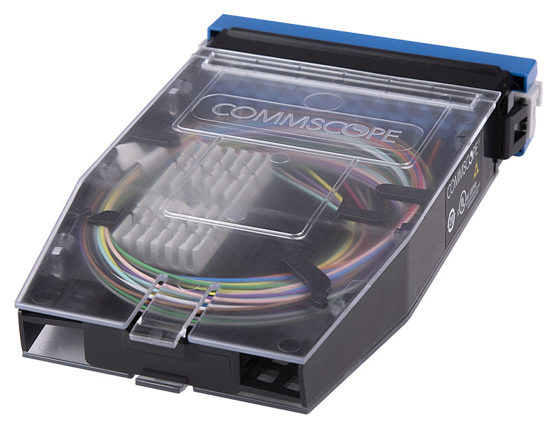 CommScope 760255886 | G2 Splice Cassette, 12LC/UPC with Internal Shutters, OS2, with Pigtails