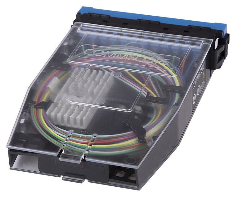 CommScope 760255890 | G2 Splice Cassette, 24LC/UPC with Internal Shutters, OS2, with Pigtails, Method B Enhanced