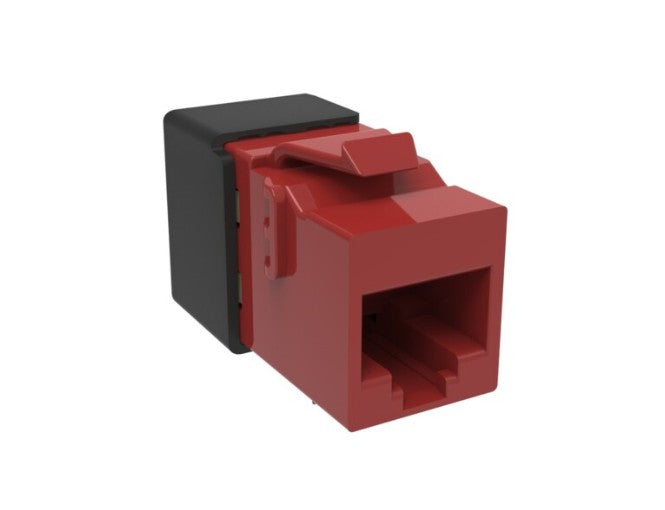 CommScope 760257291 | KJ-Series Modular Jack, RJ45, Cat6A Unshielded, Red