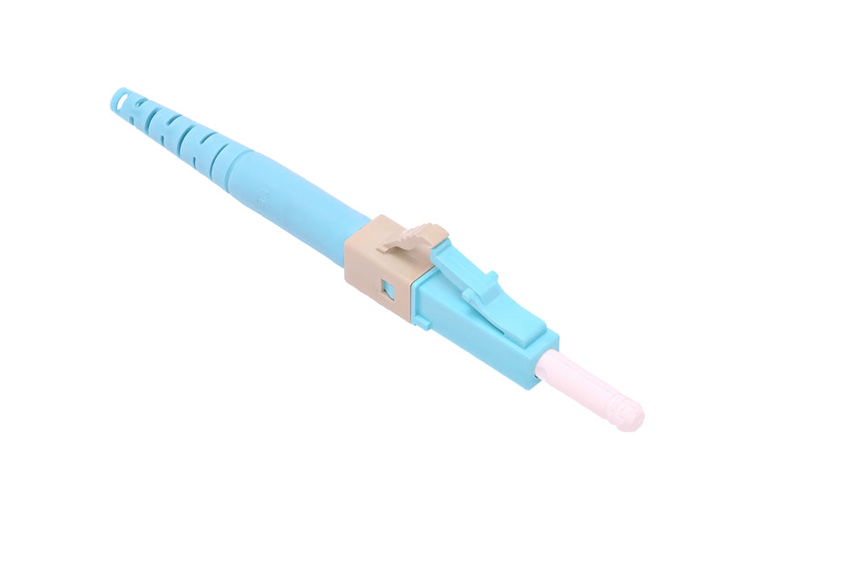 CommScope 760258743 | Qwik-Fuse Connector, LC, OM3/OM4/OM5, Aqua, for 250µm/900µm, 12 Per Pack