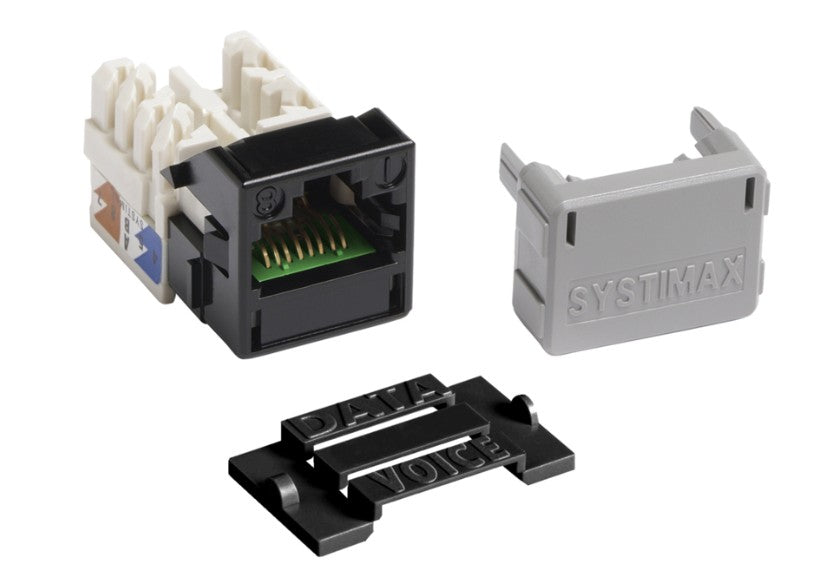CommScope 760258924 | PowerSUM M-Series Modular Jack, RJ45, Cat5e Unshielded, Black
