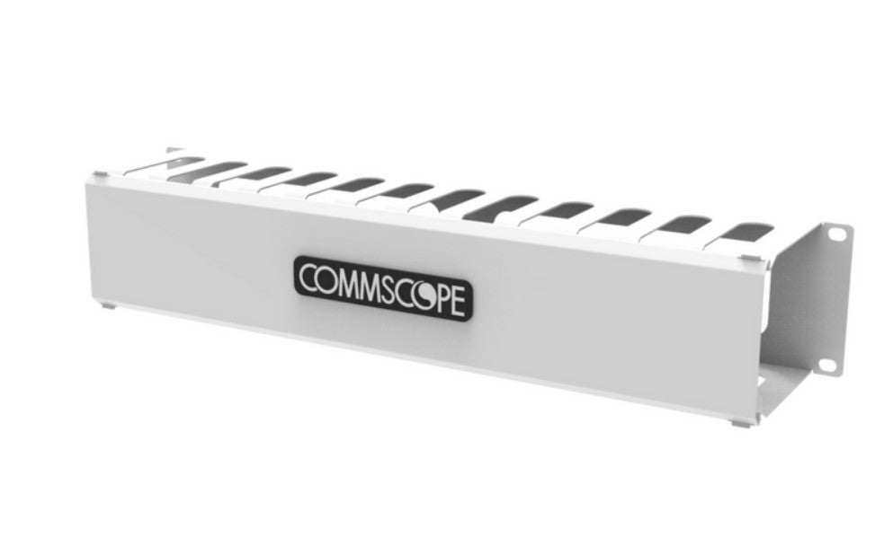 CommScope 760259817 | Cableguide Essential, Horizontal Cable Management Assembly, 2U, White