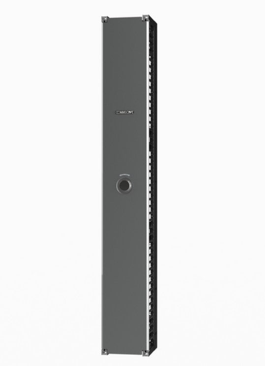 CommScope 760260365 | Cableguide 360 Vertical Cable Management Kit, 12 In X 84 In (305 Mm X 2134 Mm) Single Sided, With Door, Silver