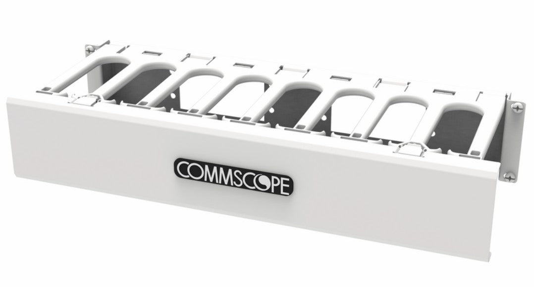 CommScope 760260372 | Cableguide 360 Horizontal Trough Kit, 2 Ru, 19 In, Single Sided, White