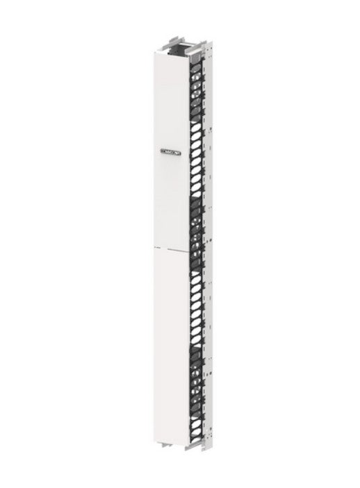 CommScope 760260764 | Cableguide Essential, Vertical Cable Management Kit, 8 Inch X 84 Inch Single Sided, With Twin Covers, White